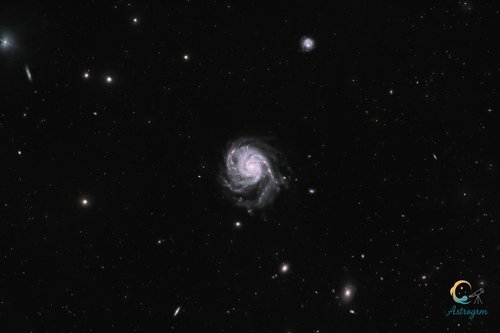 Messier M101, NGC NGC 5422, NGC 5457, NGC 5474, NGC 5485 - Pinwhell galaxy - Galaxies